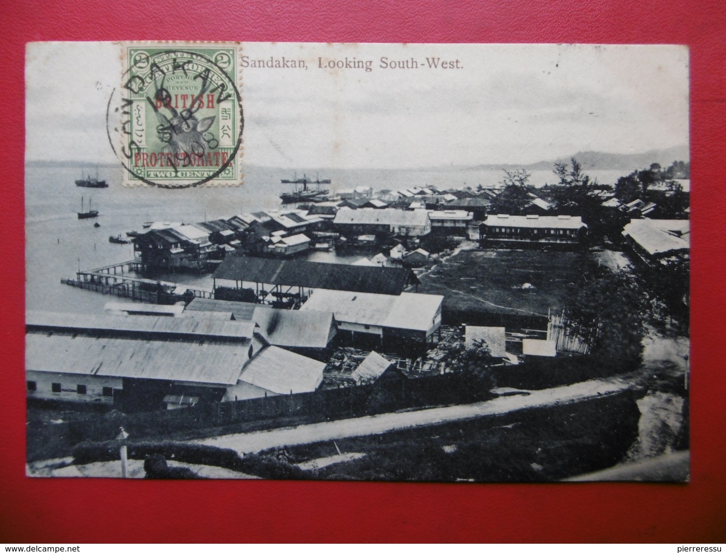 BRITISH NORTH BORNEO SANDAKAN LOOKING SOUTH WEST TIMBRE BRITISH PROTECTORATE - Malaysia