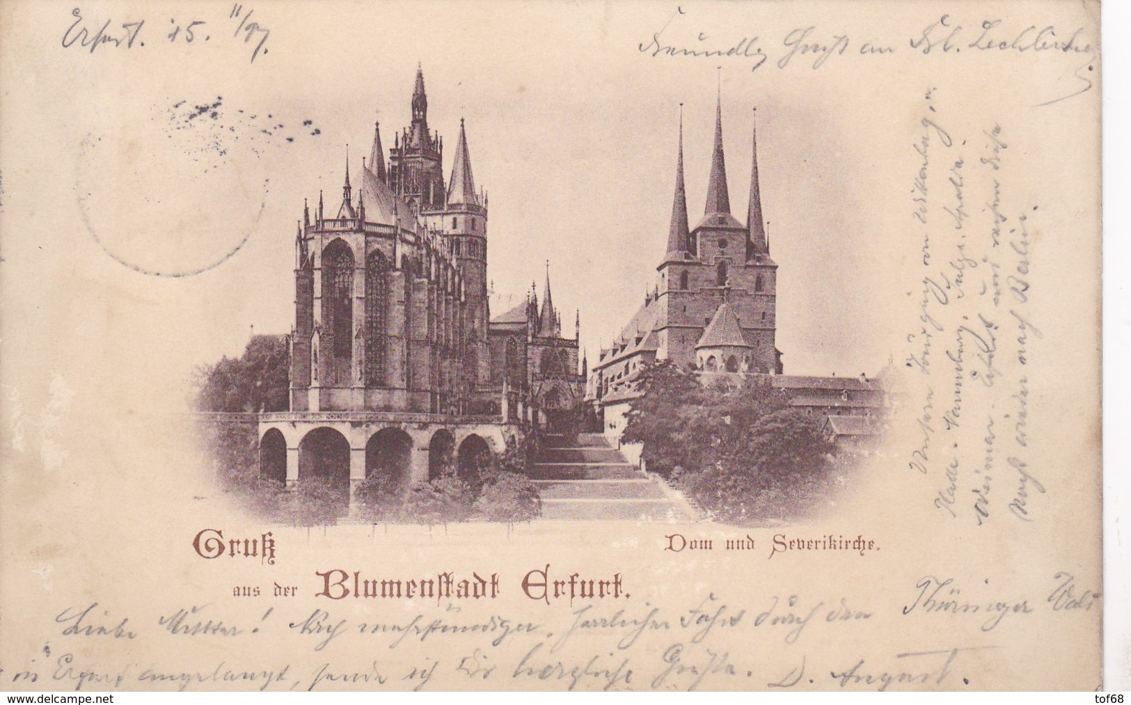 Gruss Aus Der Blumenstadt Erfurt 1897 - Erfurt