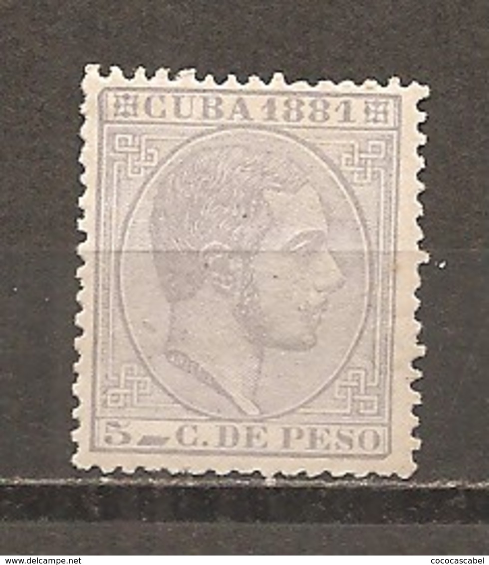 Cuba - Edifil 65 - Yvert 43 (MH/*) - Cuba (1874-1898)