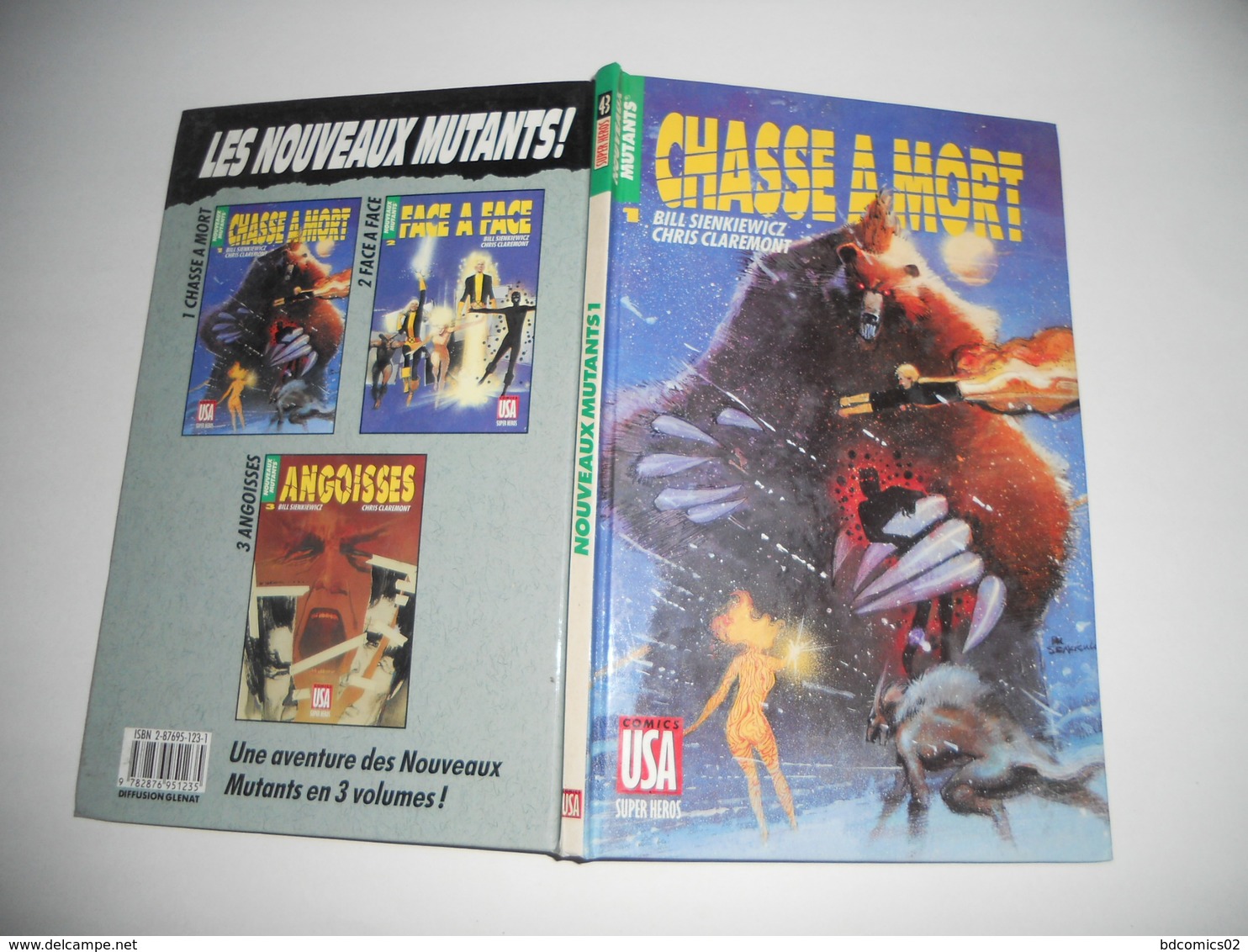 Super-Héros N° 43 : Nouveaux Mutants (Tome 1 : Chasse À Mort)   EDITION GLENAT TBE - Hulk