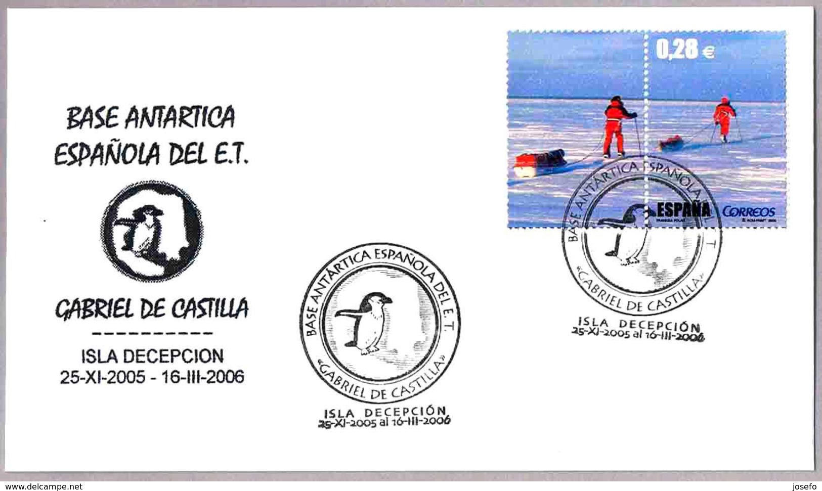 BASE ANTARTICA ESPAÑOLA GABRIEL DE CASTILLA - Spanish Antartic Base. 2005-2006 - Estaciones Científicas