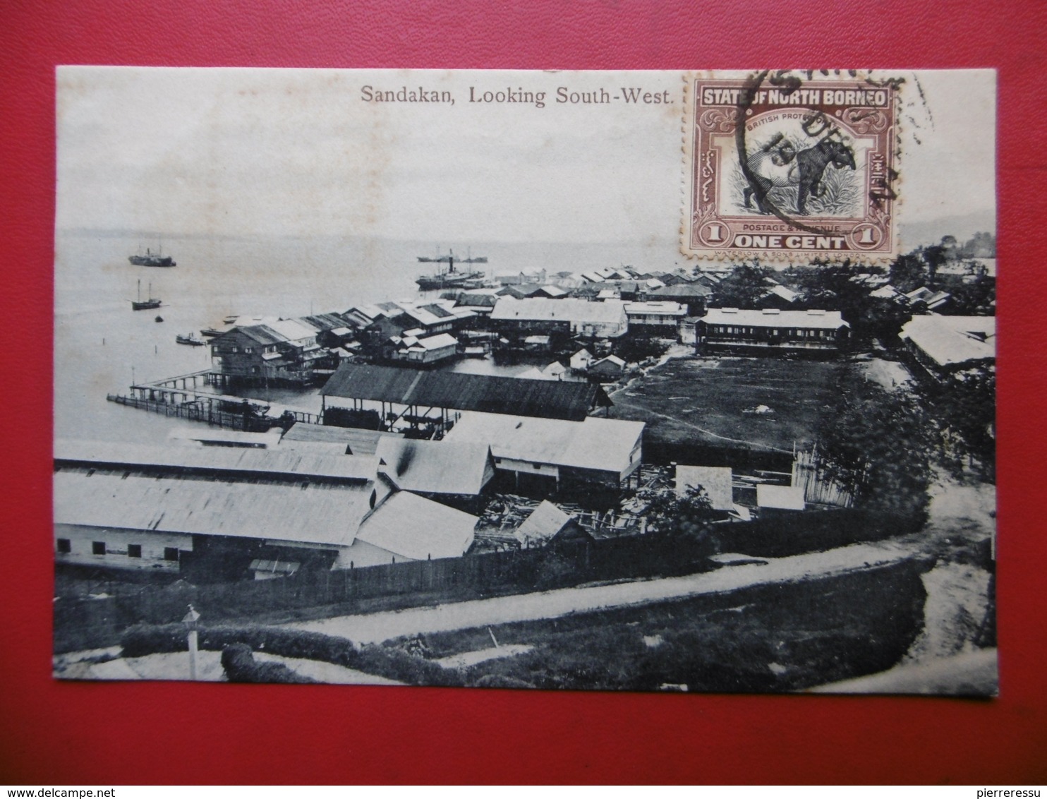 BRITISH NORTH BORNEO SANDAKAN LOOKING SOUTH WEST TIMBRE BRITISH PROTECTORATE - Malaysia