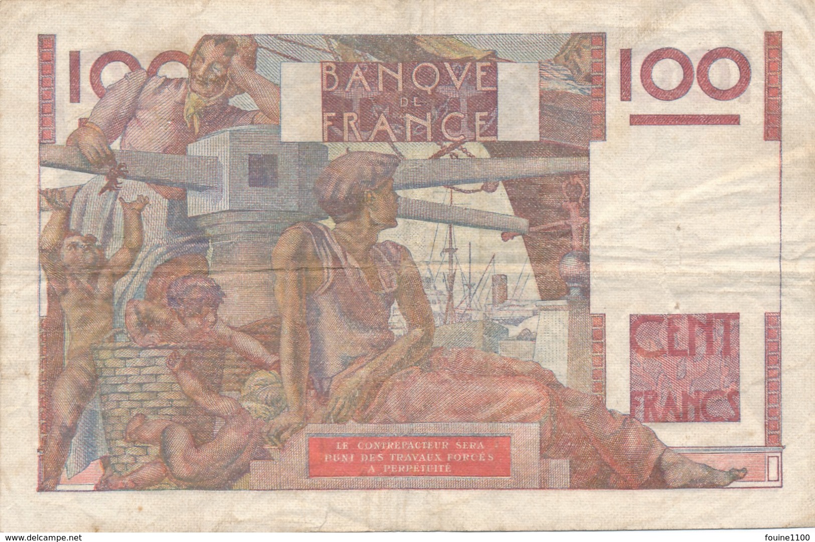 Billet De La Banque De FRANCE 100 Francs  1947 - 100 F 1945-1954 ''Jeune Paysan''