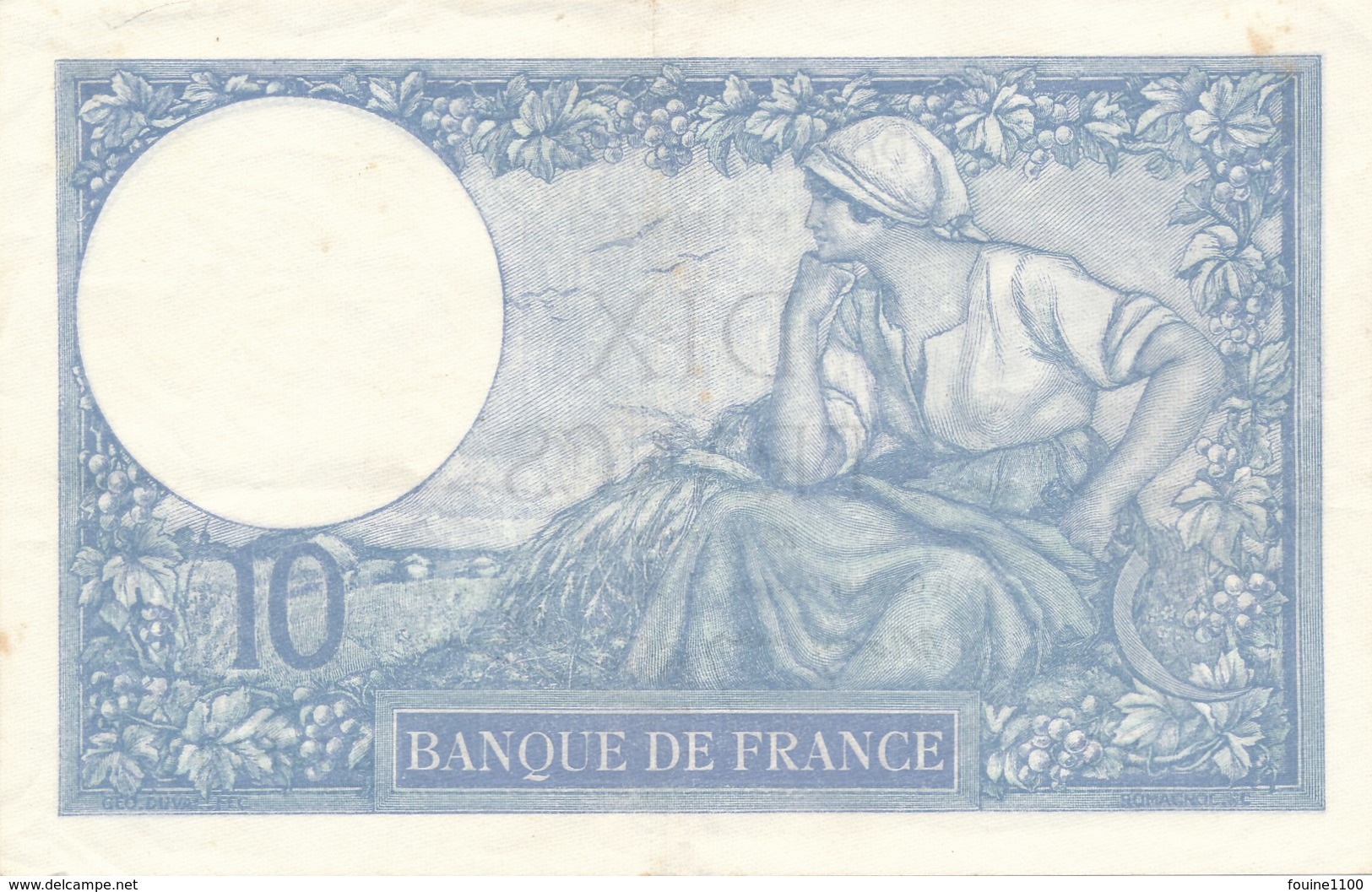 Billet De La Banque De FRANCE 10 Francs  1939 - 10 F 1916-1942 ''Minerve''