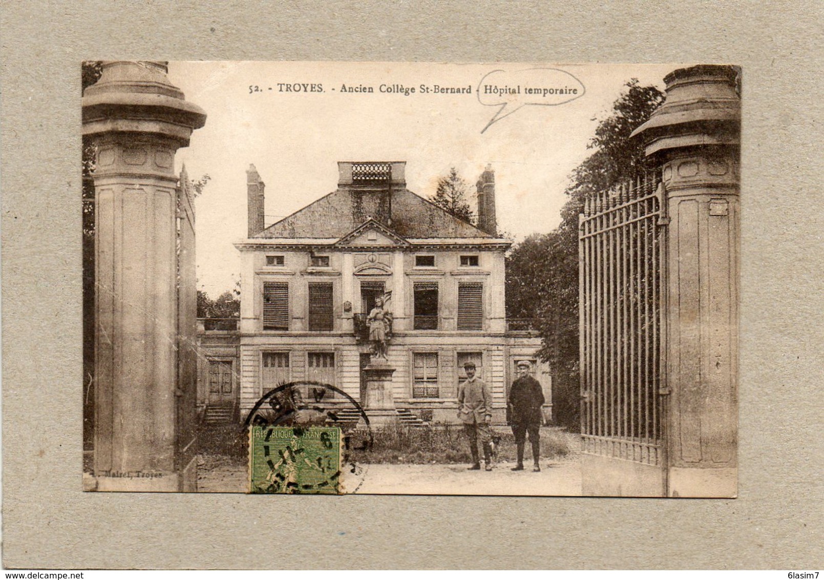 CPA - TROYES (10) - Aspect De L'Hôpital Auxiliaire, Complémentaire, Mixte, Temporaire En 1917 - Troyes