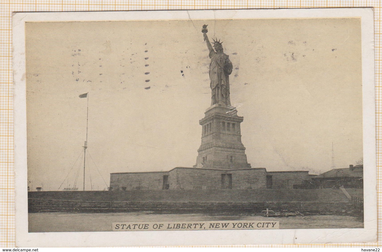 8AK4319 THE STATUE OF LIBERTY 1931  2 SCANS - Statue De La Liberté