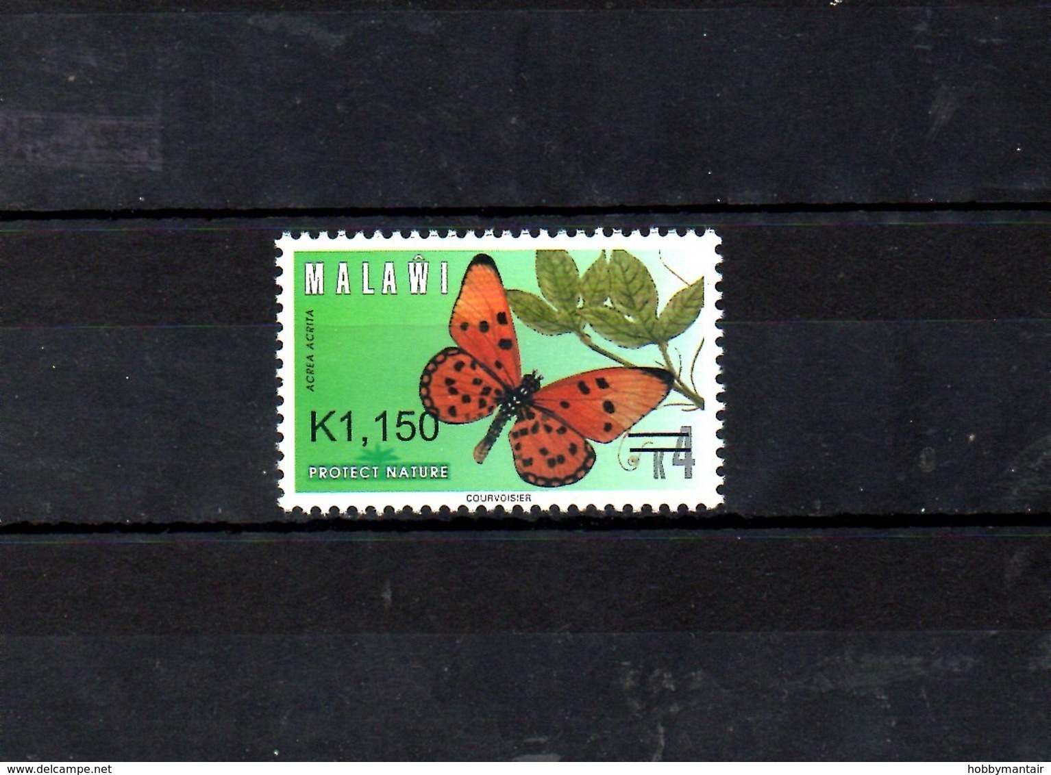 MALAWI, 2018, BUTTERFLY, O/P, NEW VALUE, "k1150" 1v. MNH** NEW! - Papillons