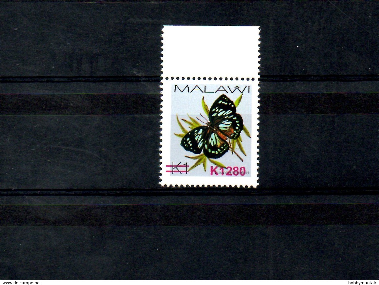 MALAWI, 2018, BUTTERFLY, O/P In Red, NEW VALUE, "k1280" 1v. MNH** NEW! - Butterflies