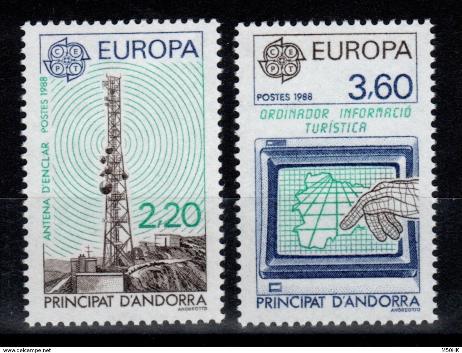 Andorre - YV 369 & 370 Europa 1988 N** Cote 13 Euros - Unused Stamps