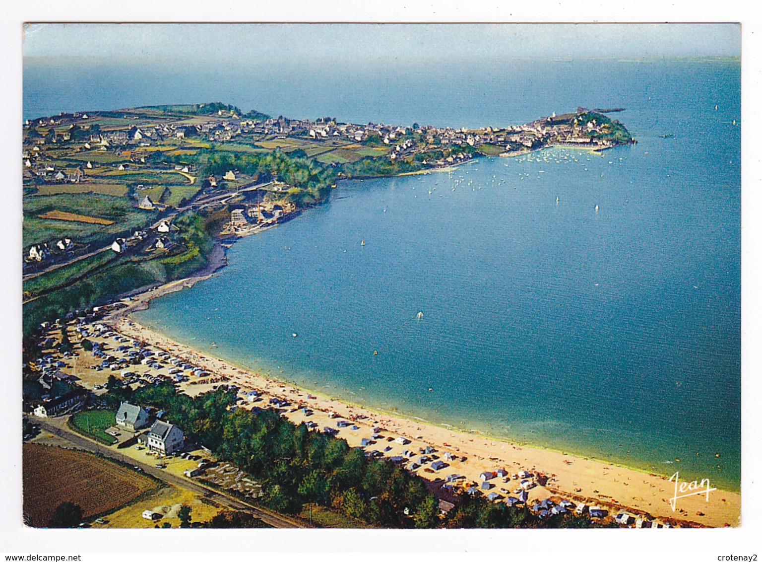 29 Locquirec N°90 Vue Générale Plage Camping En 1969 - Locquirec