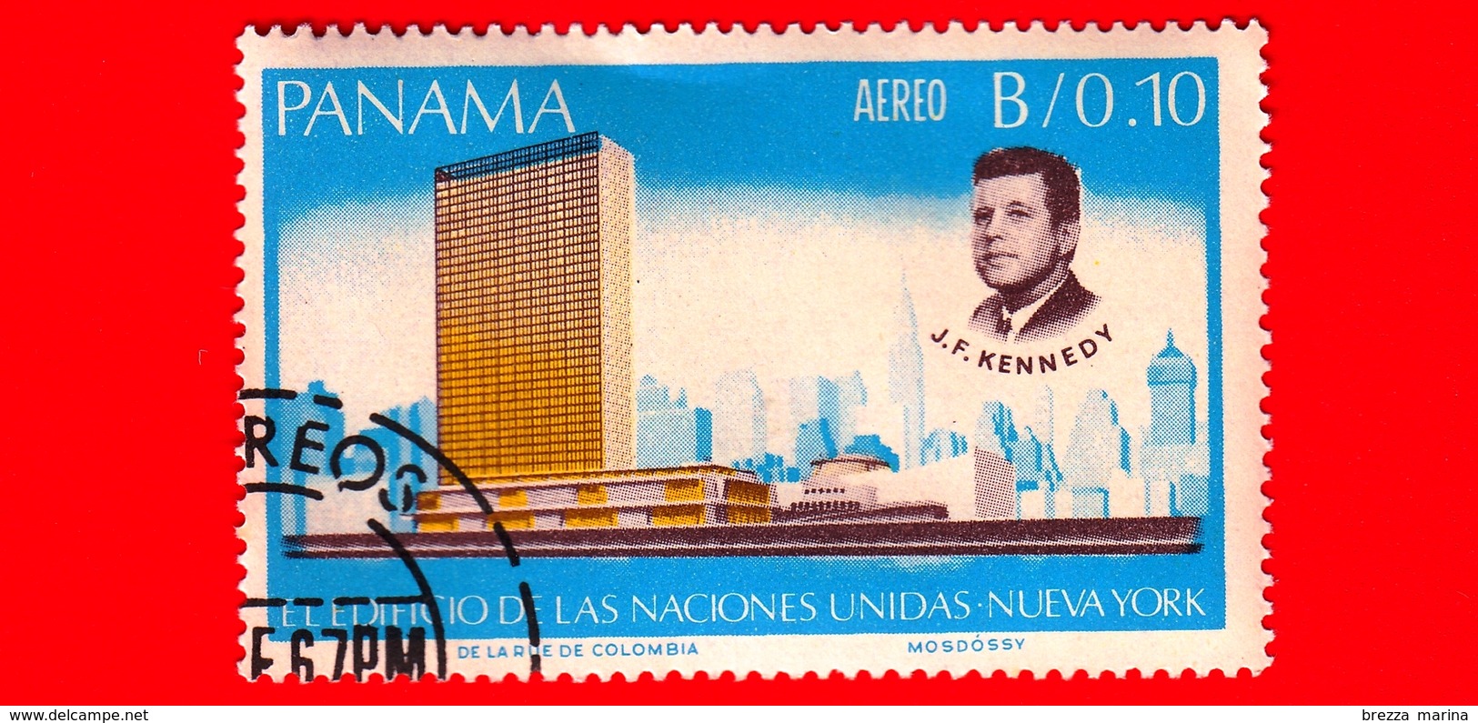 Nuovo - PANAMA - 1966 - 3° Anniversario Morte Di John Fitzgerald Kennedy (1917-1963) - 0.10 - P. Aerea - Panama