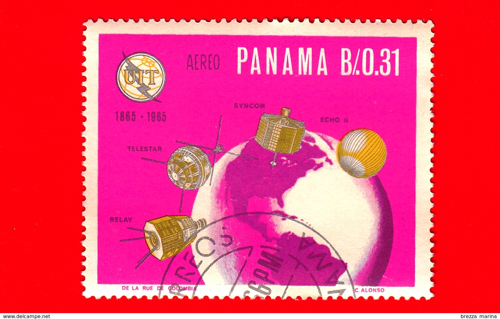 Nuovo - PANAMA - 1966 - 100 Anni Dell'UIT - ITU Centenary - Satelliti E Globo - 0.31 - P. Aerea - Panama