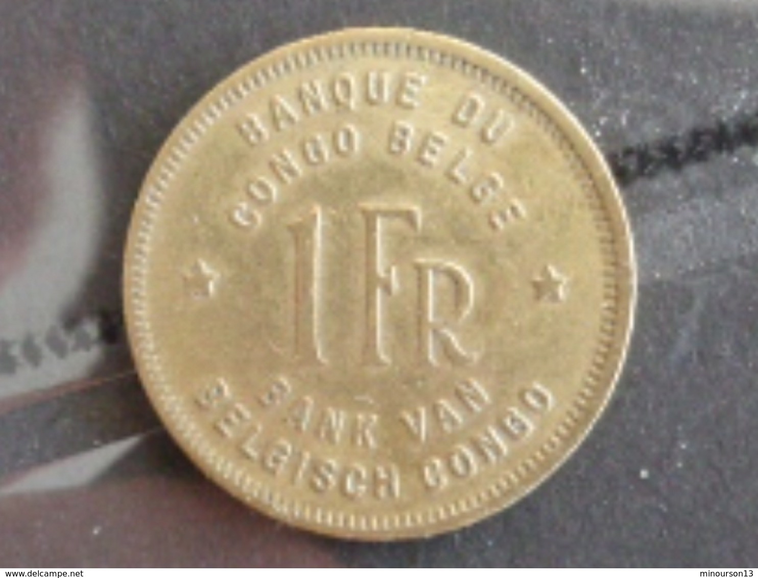 CONGO BELGE : 1 FRANC ELEPHANT 1946 - 1945-1951: Régence