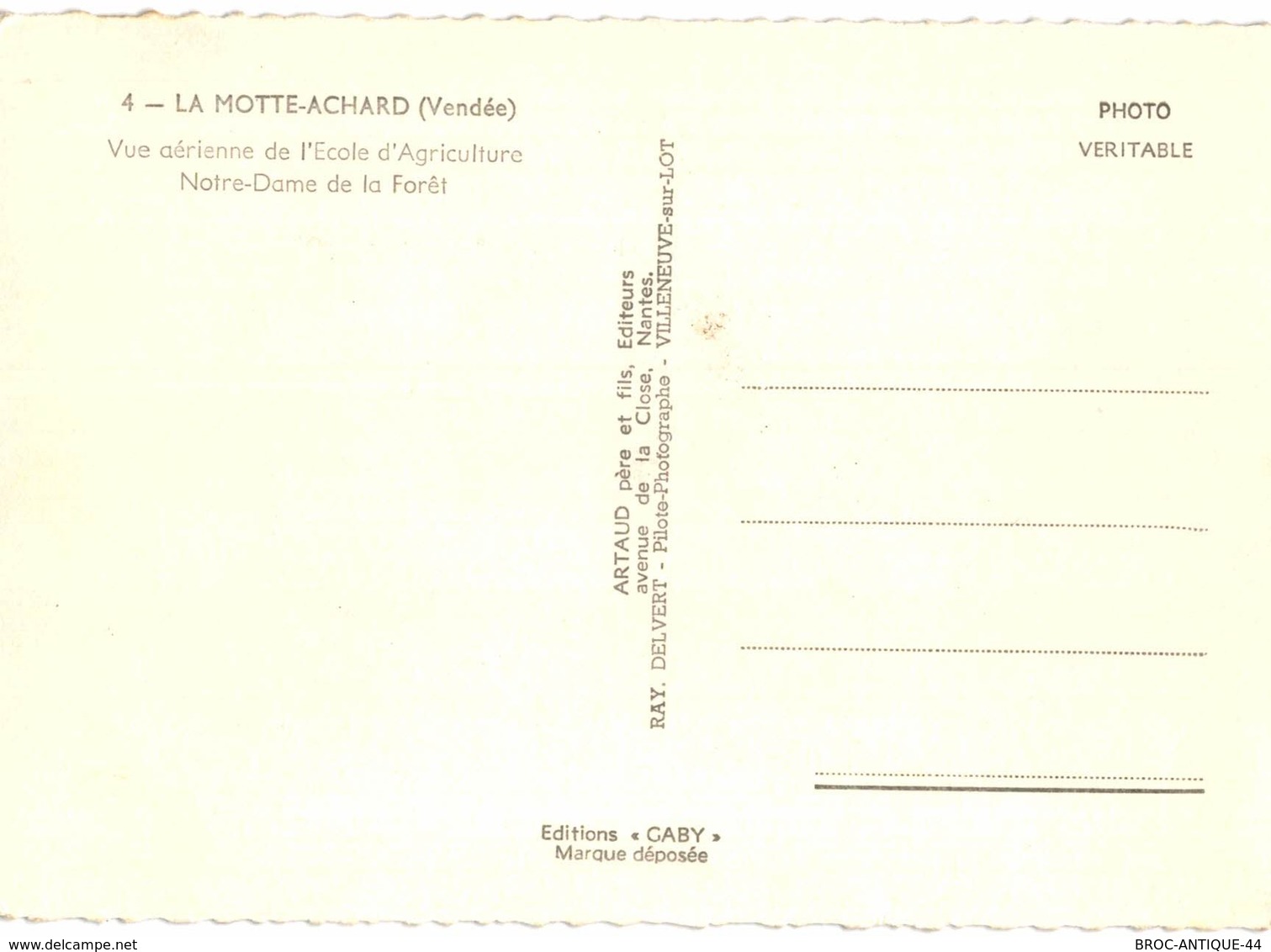 CPM* N°739 - LOT DE 5 CARTES DE LA MOTHE ACHARD - La Mothe Achard