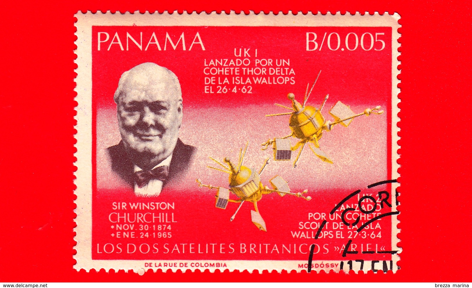 Nuovo - PANAMA - 1966 - Ricerche Nello Spazio - Winston Churchill - 0.005 - Panama