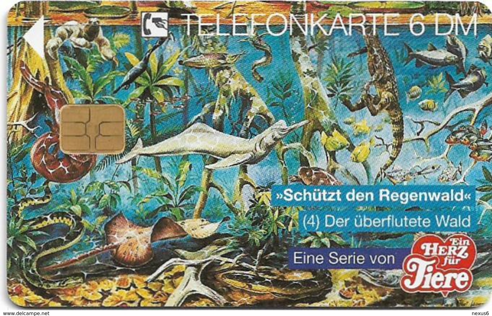 Germany - Ein Herz Für Tiere - Animals - O 1417 - 07.94, 6DM, 2.000ex, Used - O-Series : Séries Client