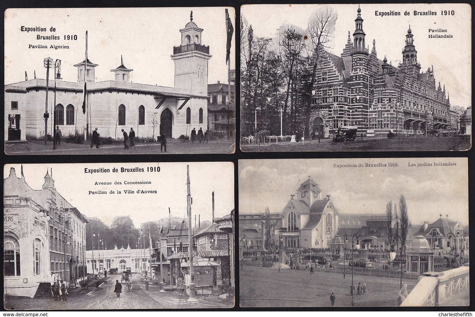 29 X OLD CARD WORLD FAIR BRUSSELS 1910 - EXPOSITION DE BRUXELLES 1910 - WERELDTENTOONSTELLING BRUSSEL - Expositions