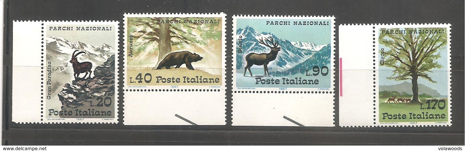 Italia - Serie Completa Nuova MNH **: Parchi Nazionali - 1967 * G - Protezione Dell'Ambiente & Clima