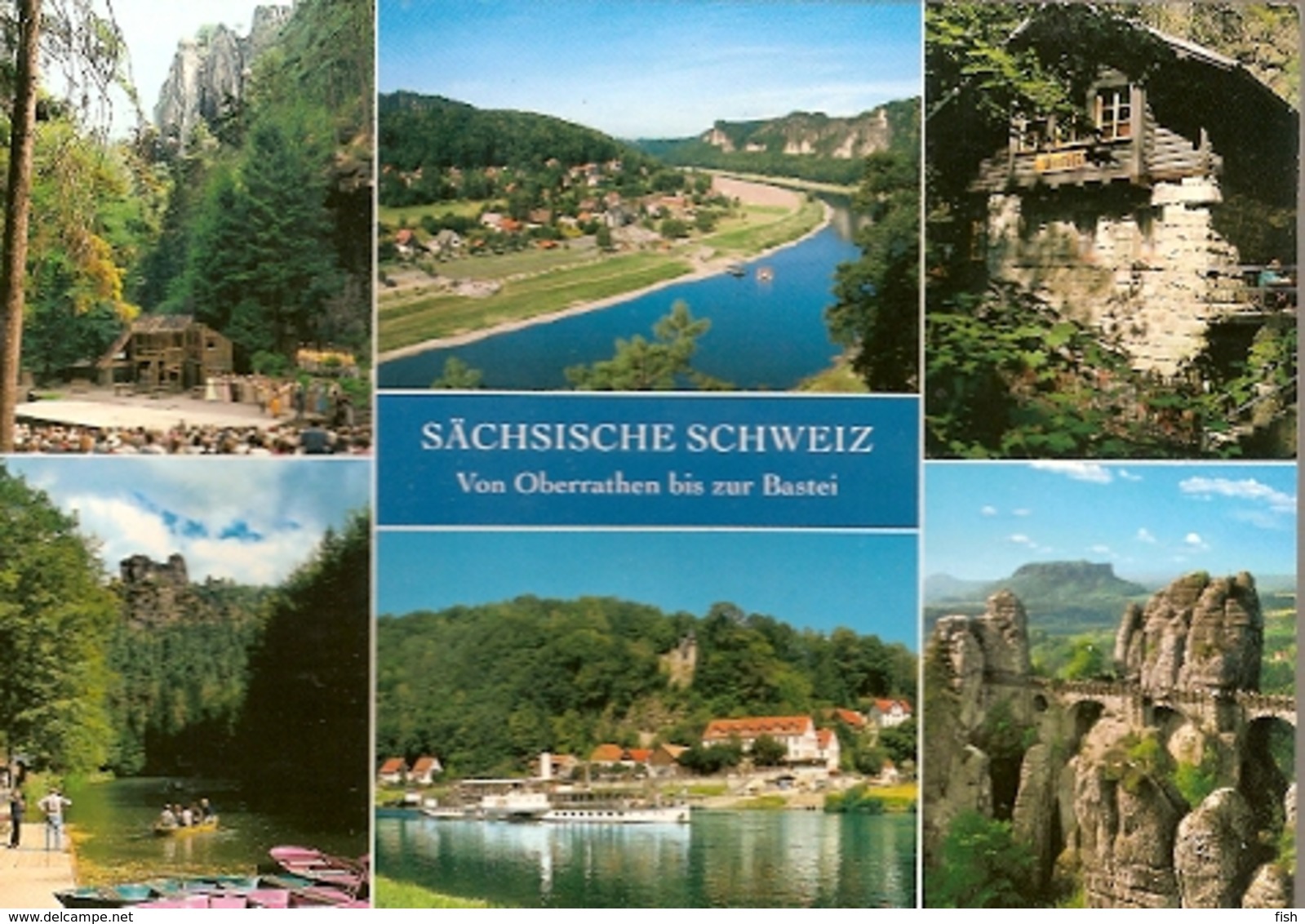 Germany & Circulated, Greetings From  Sächsische Schweiz Von Oberrathen Bis Zur Bastei, Fredersdorf 2009 (9966) - Souvenir De...