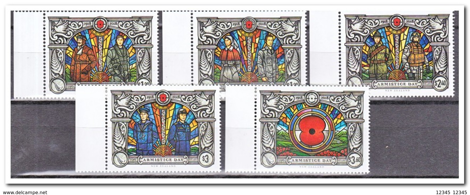 Nieuw Zeeland 2018, Postfris MNH, 	ARMISTICE - Nuovi