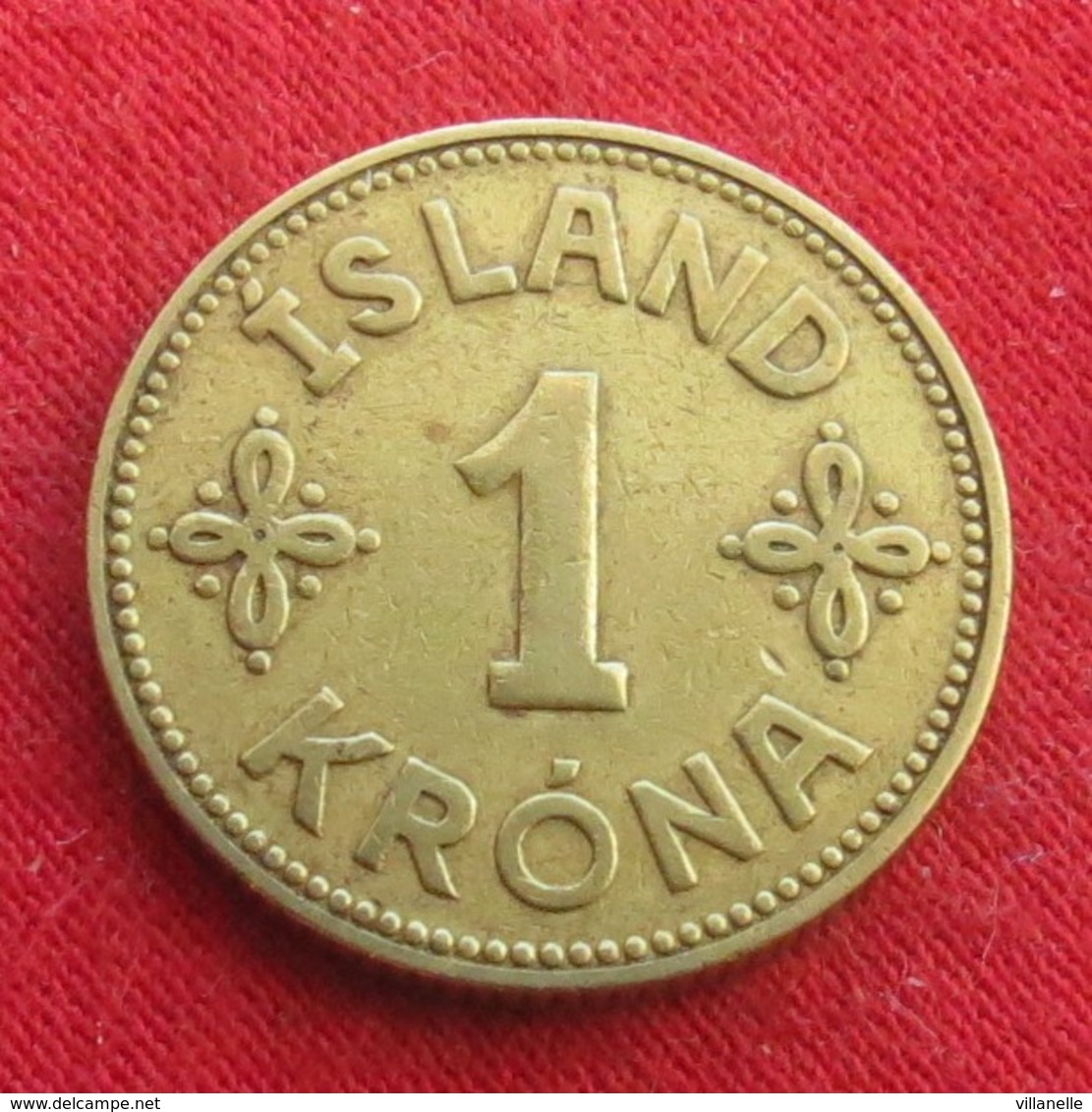 Iceland  1 Krona 1940 KM# 3.2  Islandia Islande Island Ijsland - Islande