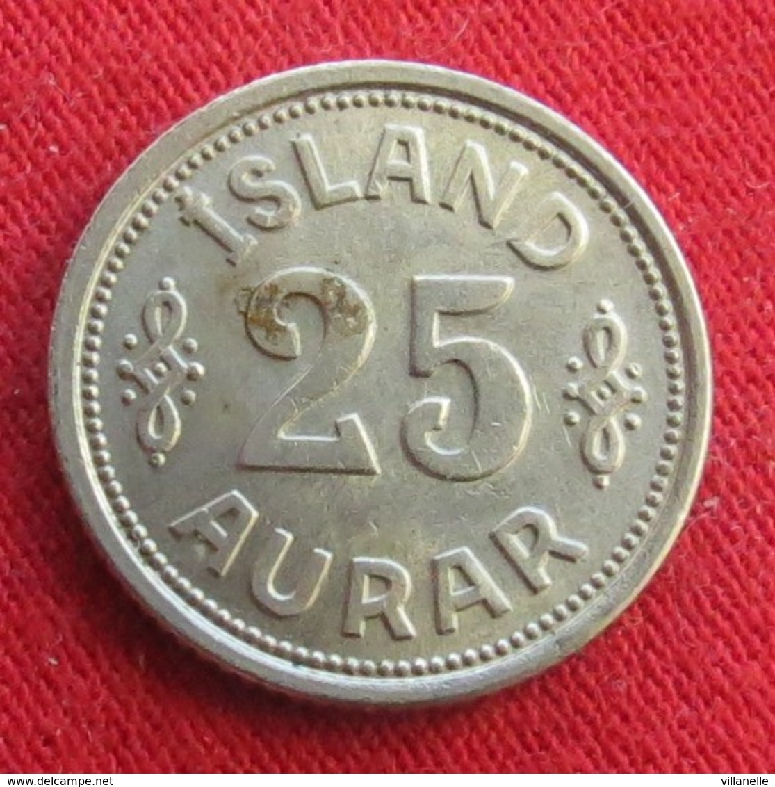 Iceland  25 Aurar 1940 KM# 2.2  Islandia Islande Island Ijsland - Islande