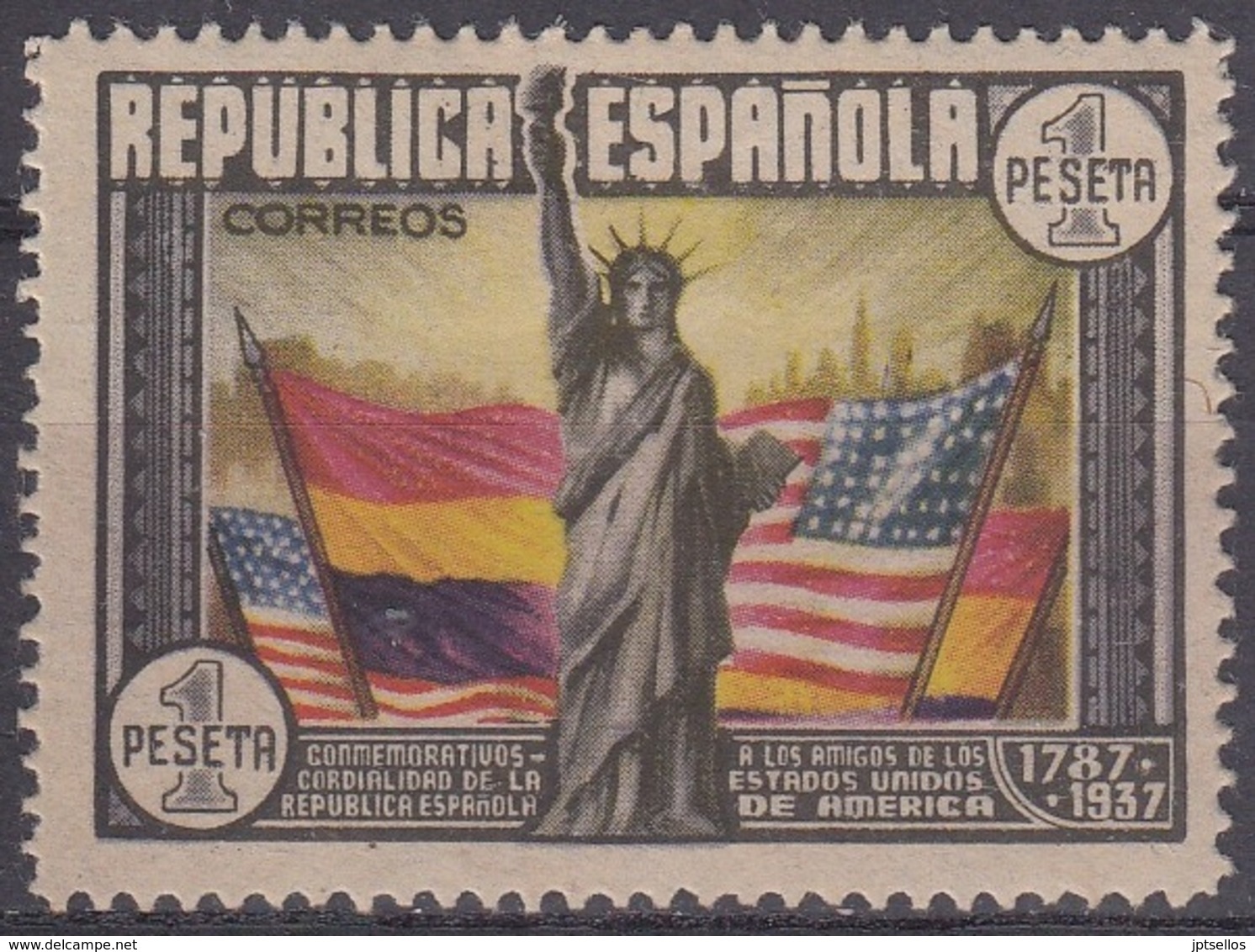 ESPAÑA 1938 Nº 763 CHARNELA - Nuevos