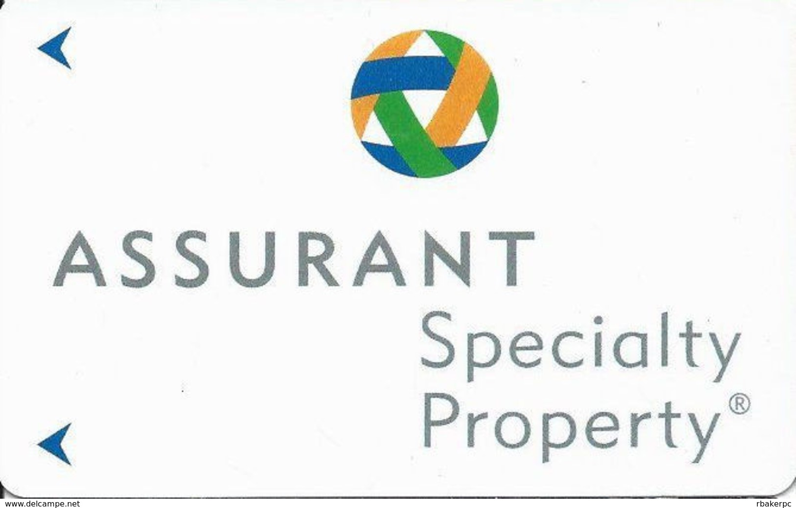Assurant Specialty Property Advertising Hotel Room Key Card - Hotel Keycards