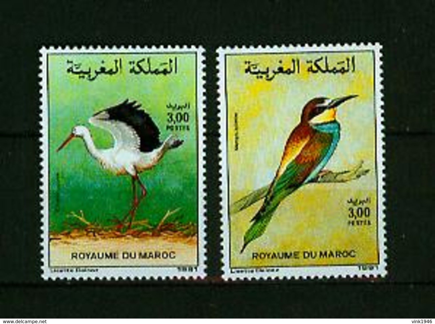 Maroc 1991,2V In Set ,birds,vogels,vögel,oiseaux,pajaros,uccelli,aves,MNH/Postfris(A3633) - Andere & Zonder Classificatie