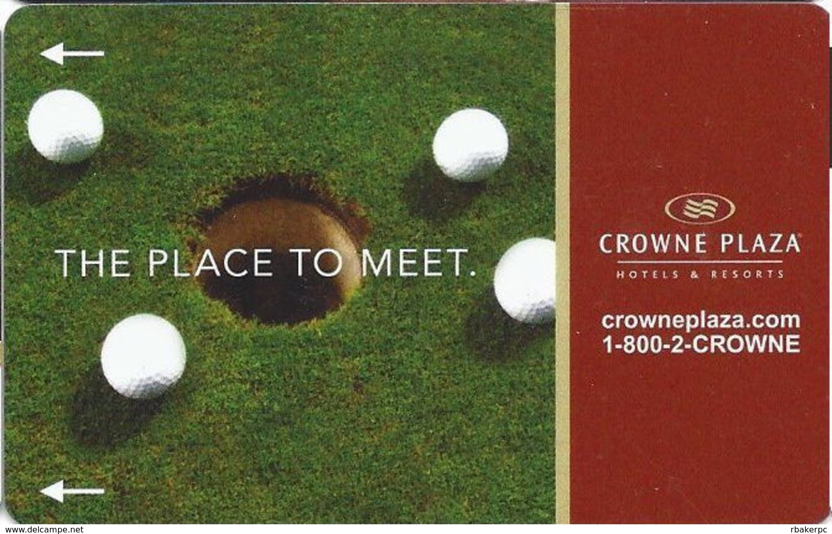 Crowne Plaza Hotel Room Key Card - Hotel Keycards