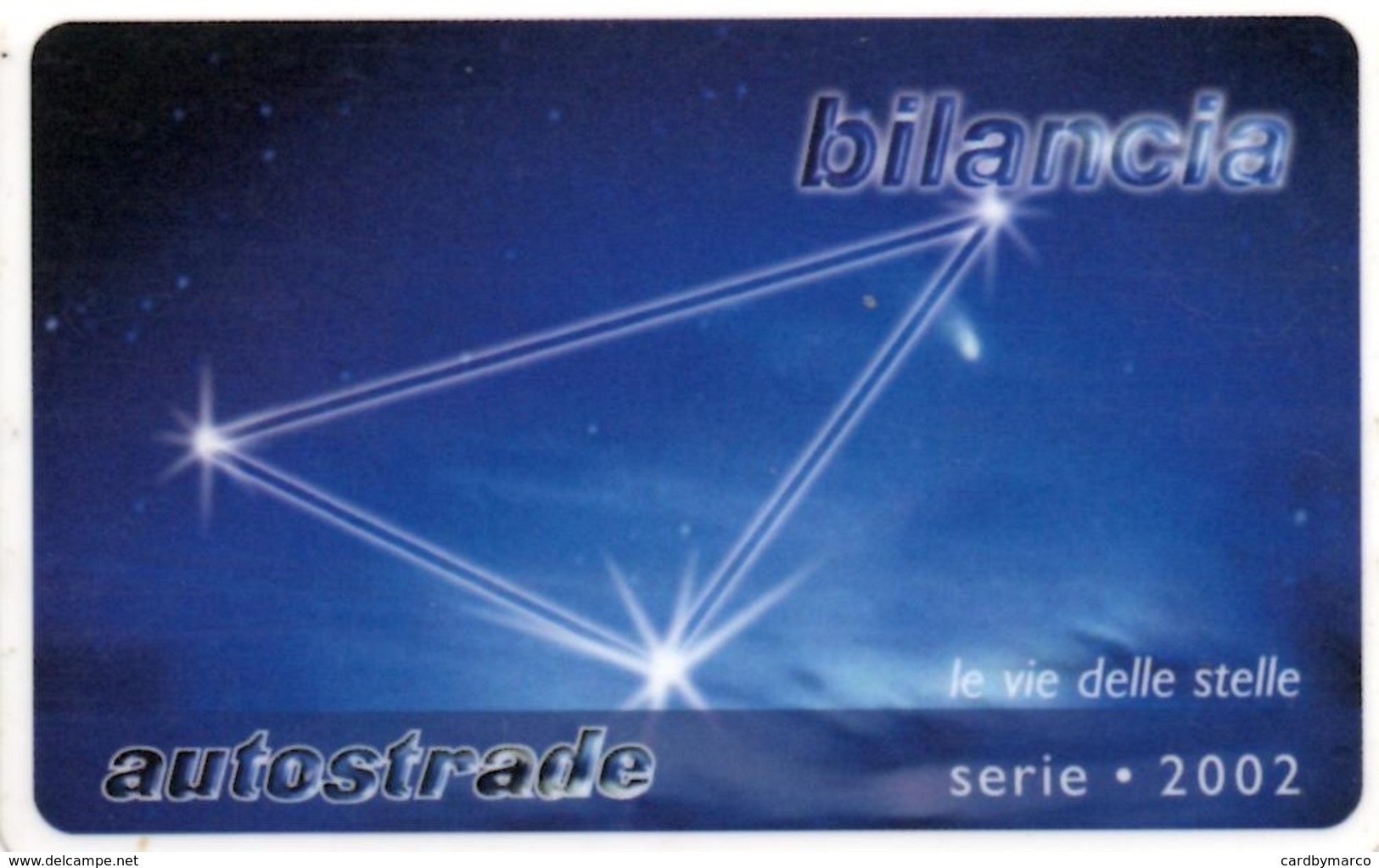 *ITALIA - VIACARD: BILANCIA* -  Scheda Usata - Zodiaco