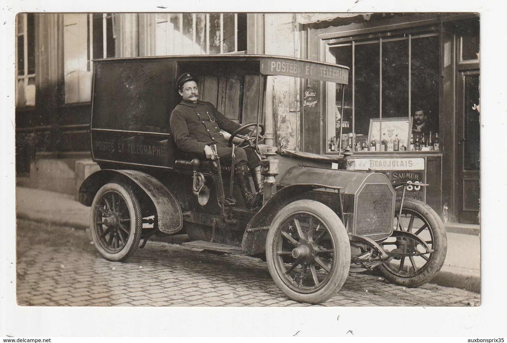 CARTE PHOTO - VOITURE POSTES ET TELEGRAPHES - Poste & Postini