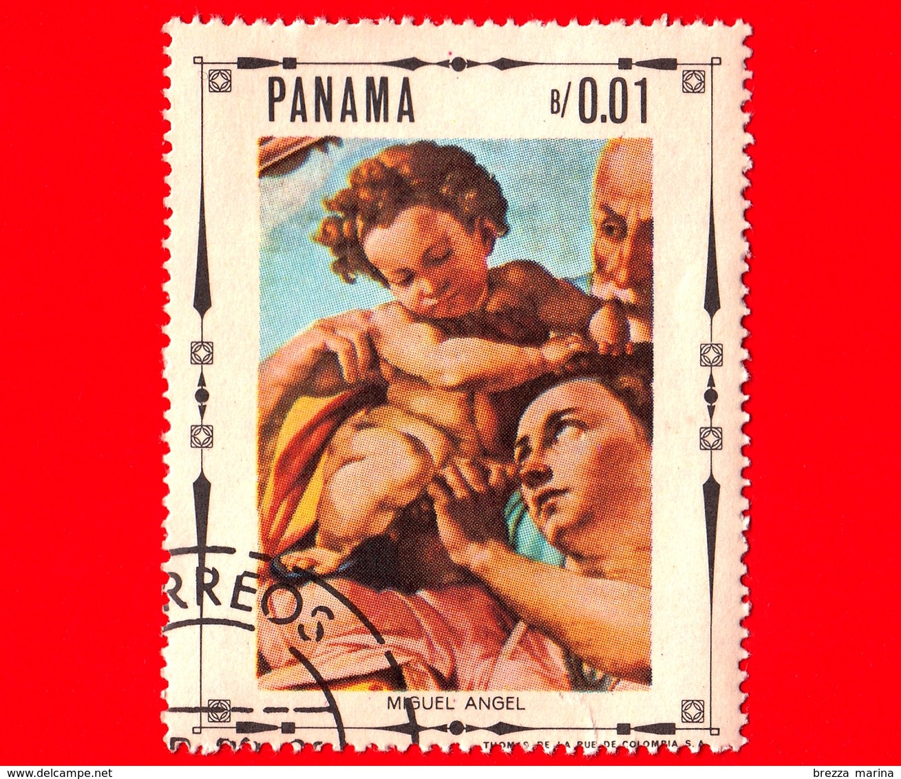 PANAMA - Nuovo - 1968 - Vita Di Cristo -La Sacra Famiglia, Dipinto Di Michelangelo Buonarroti - 0.01 - Panama