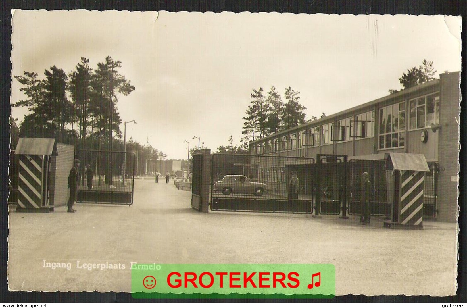 ERMELO Ingang Legerplaats Ca 1962  Militaire Wacht - Ermelo