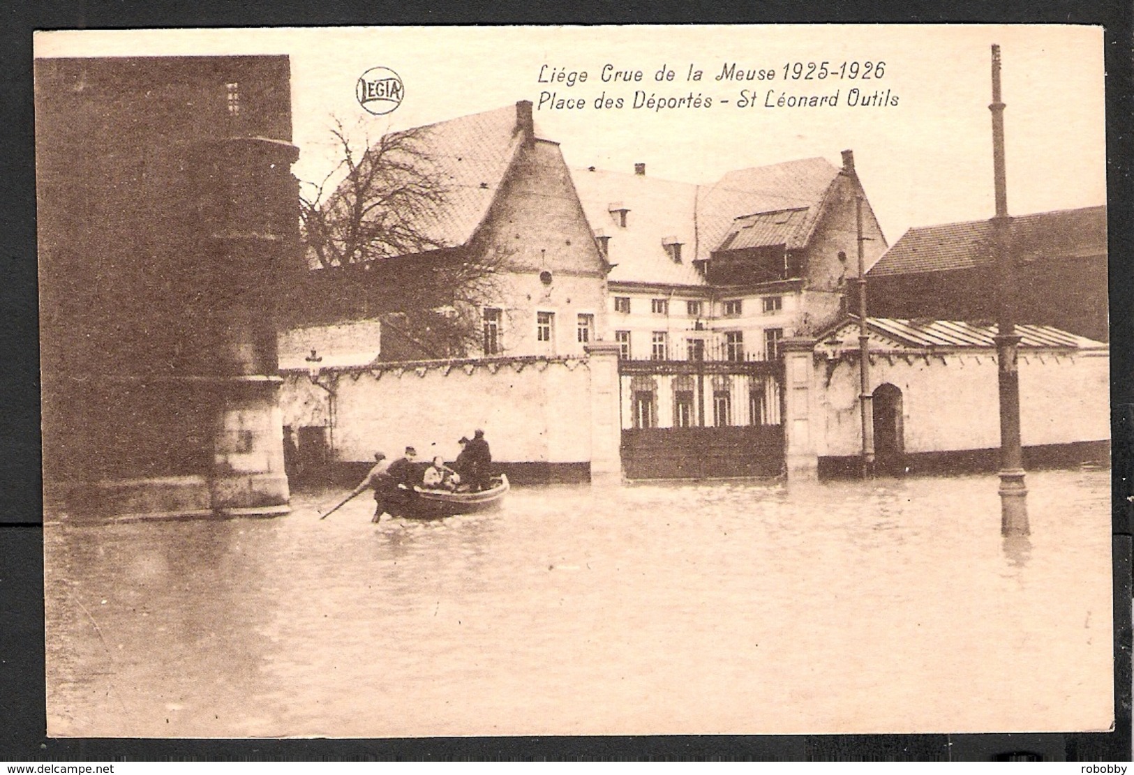 2288  LIEGE  - Crue De La Meuse 1925 - Place Des Déportés - Saint Léonard Outils - Luik