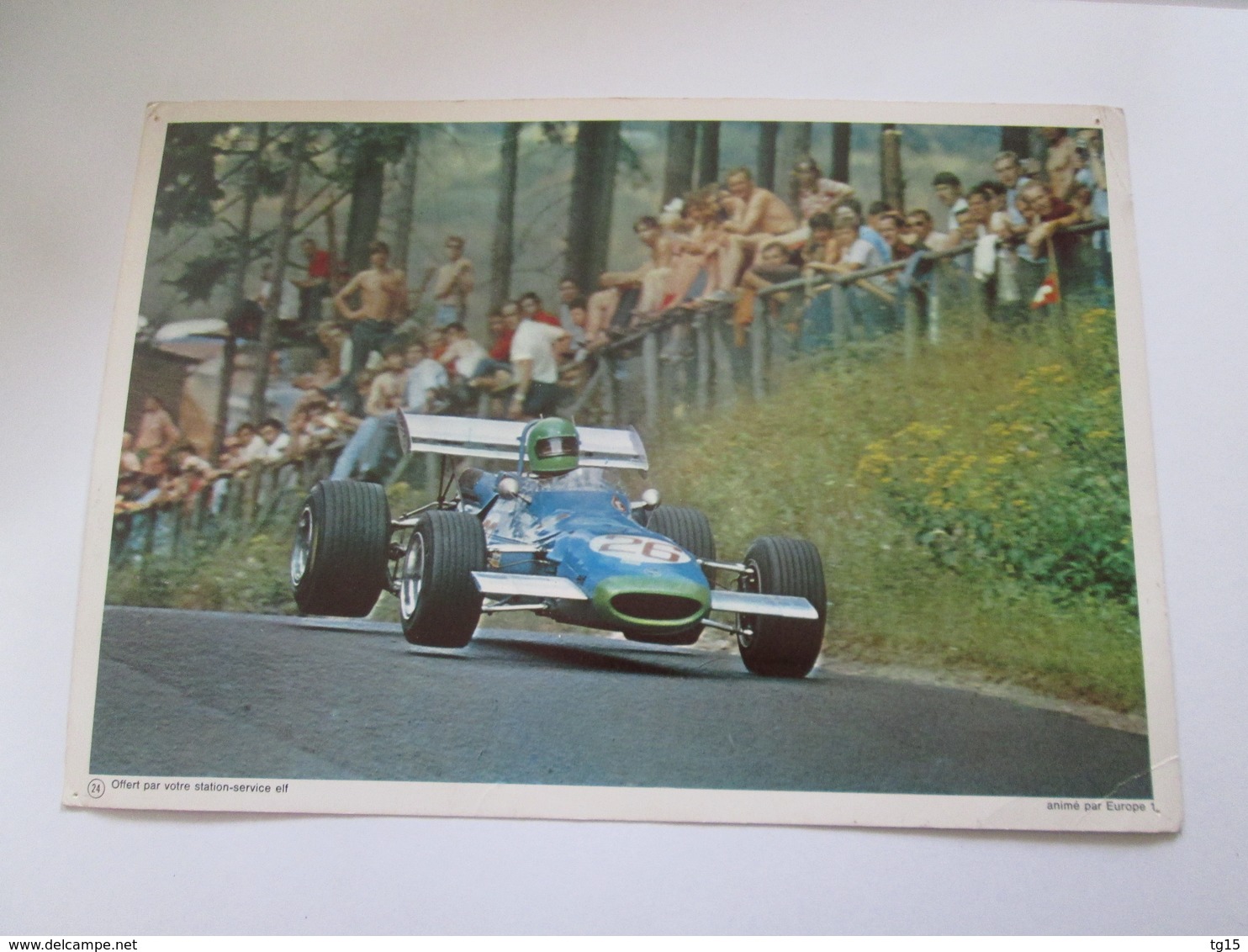 Photo  Collection ELF  21X30 Cm  MATRA  MS 7   H PESCAROLO - Automobiles