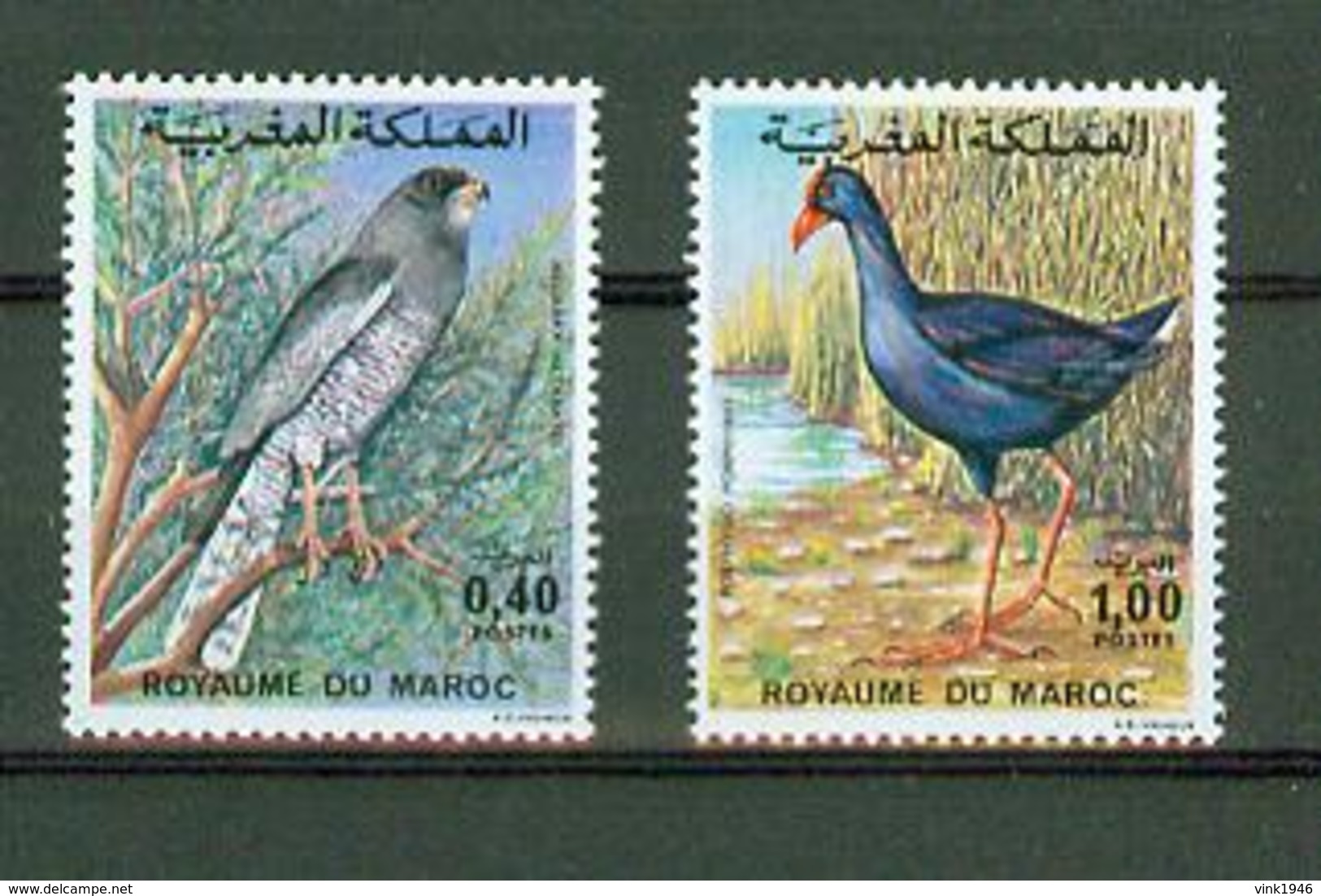 Maroc 1976,2V In Set ,birds,vogels,vögel,oiseaux,pajaros,uccelli,aves,MNH/Postfris(A3639) - Andere & Zonder Classificatie