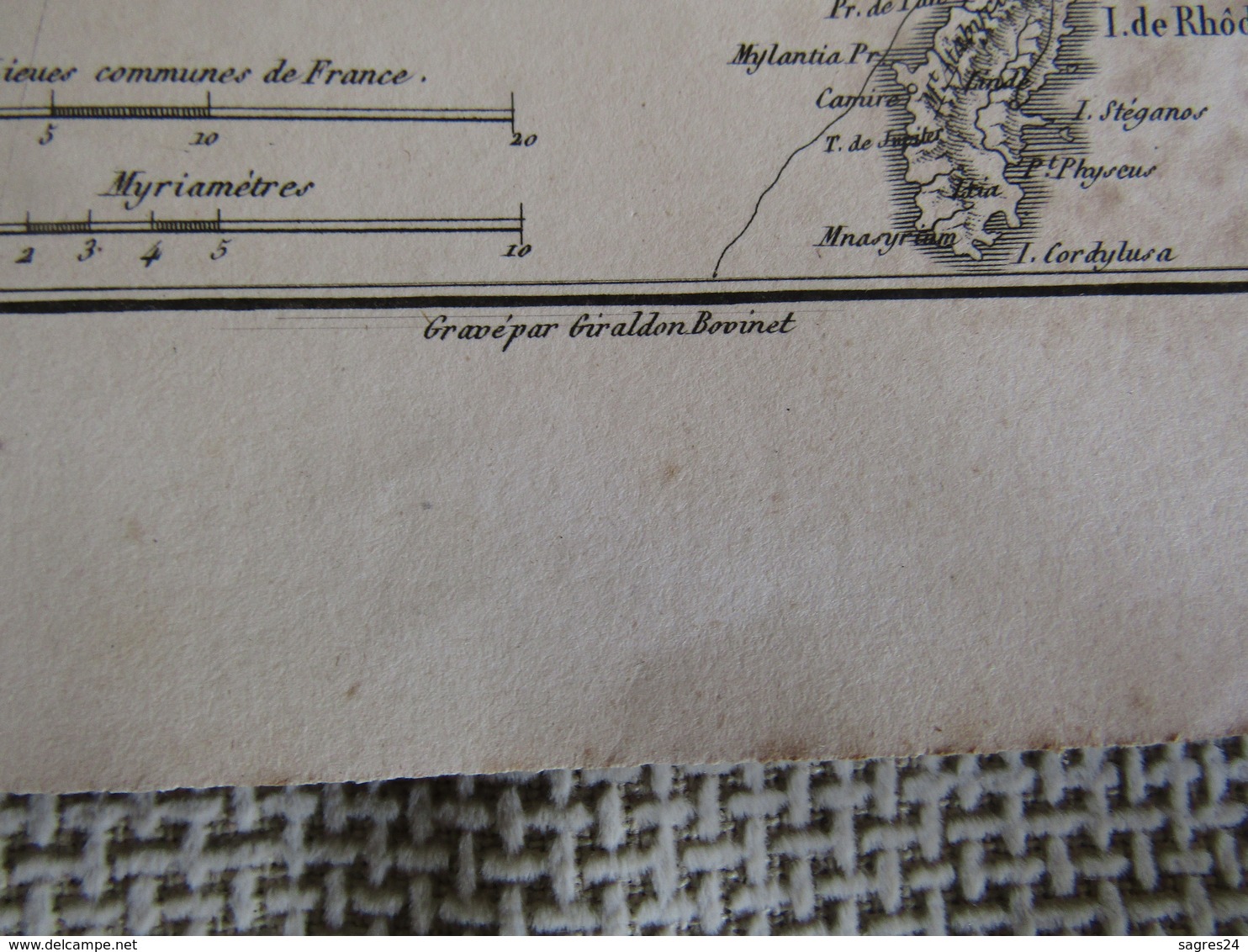 Carte Les Côtes De L`Asie Mineure Depuis Cume Jusqu`á Rhôdes Par J.D.Barbié Du Bocage 1798 - Cartes Géographiques