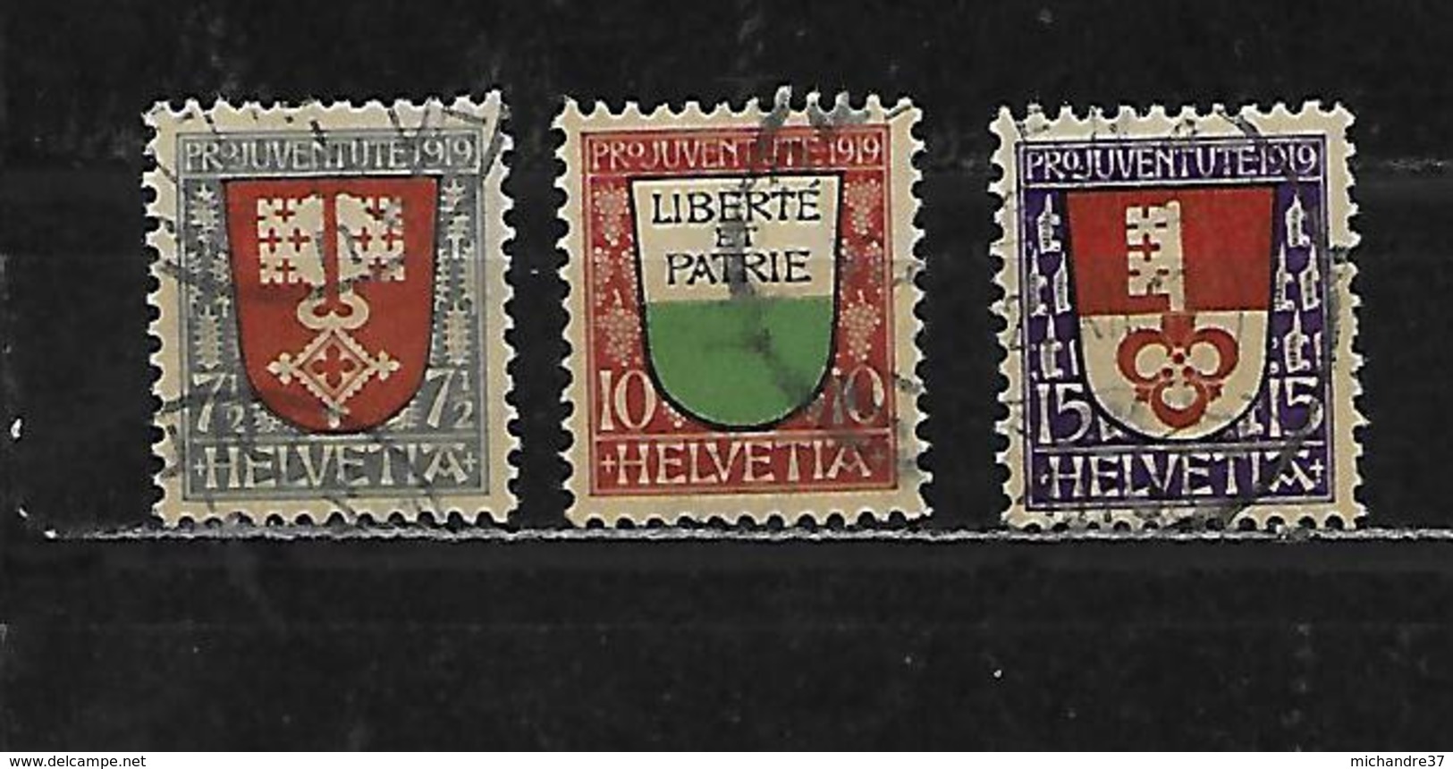 SUISSE 173 à 175 Oblitérés Rond - Used Stamps