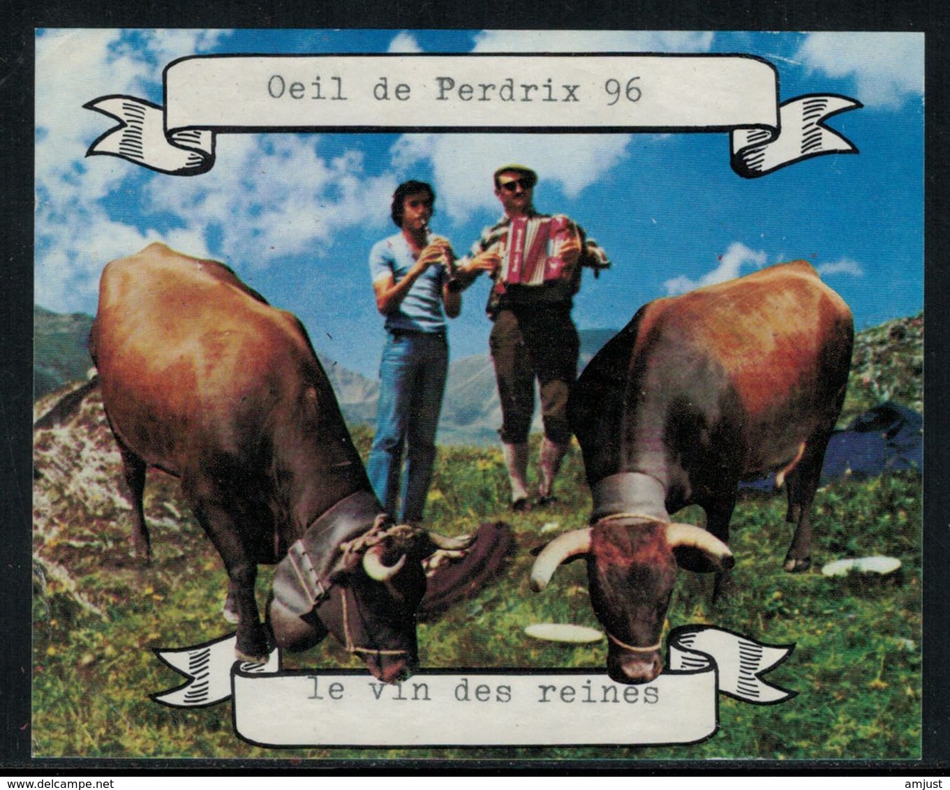 Rare // Etiquette De Vin // Vaches // Oeil De Perdrix, Le Vin Des Reines - Vacas