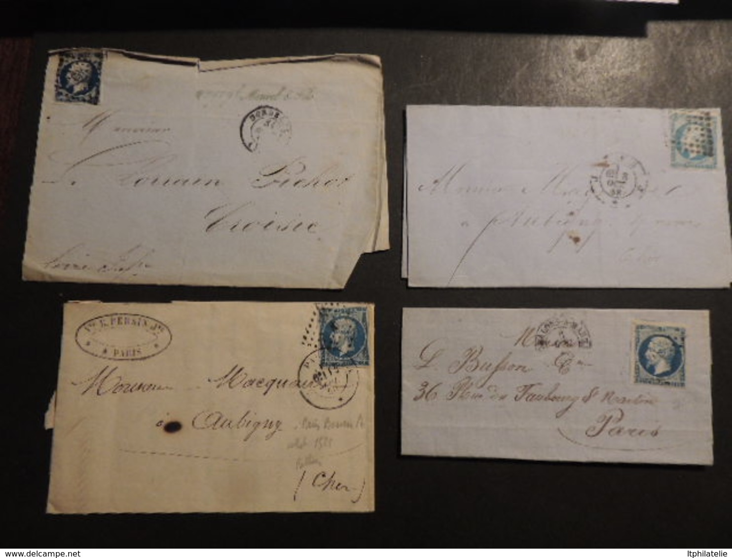 FRANCE LOT DE 4 LETTRES  CLASSIQUES  NAPOLEON  14 - Autres & Non Classés