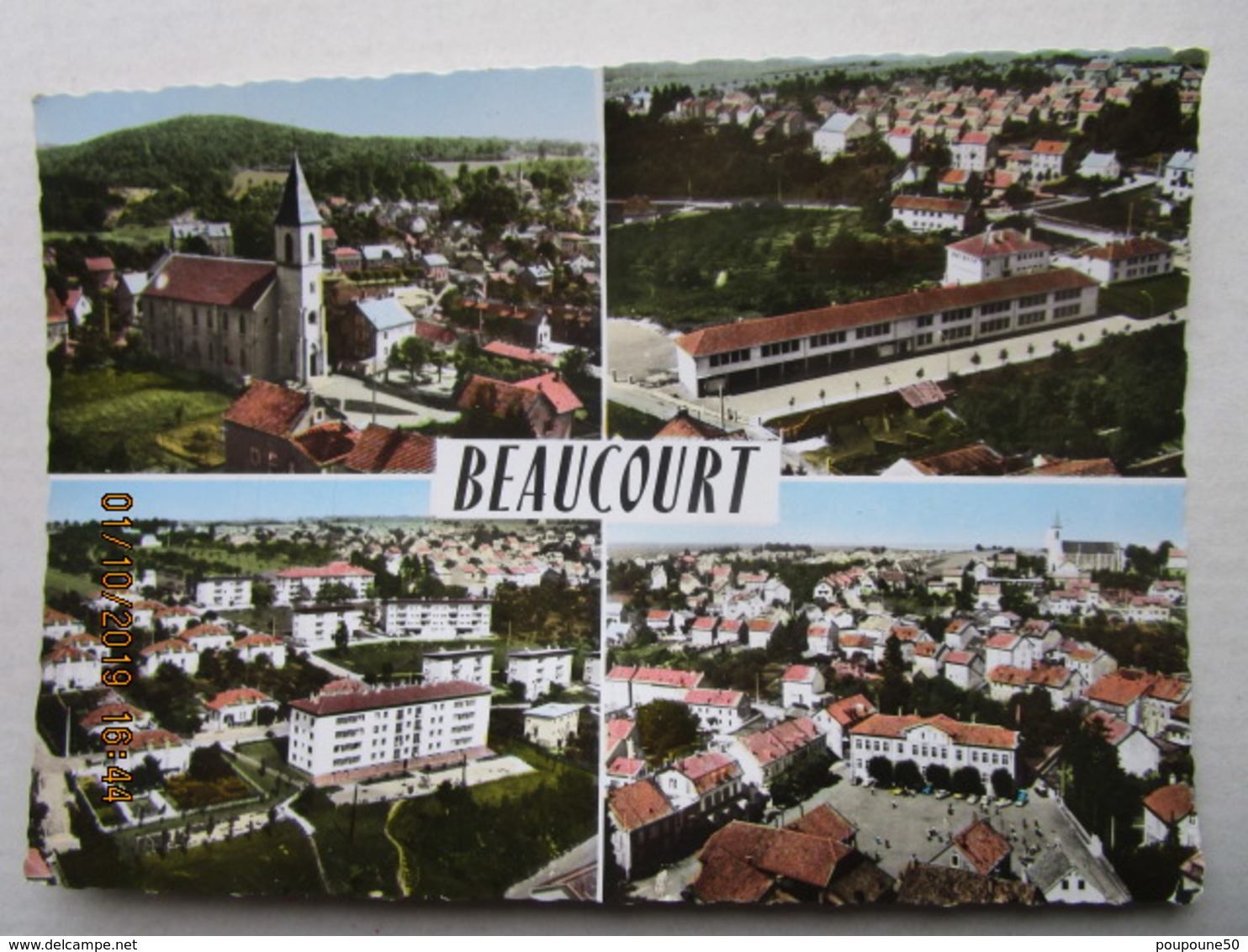 CP 90 BEAUCOURT  - Multivue  Ter. De Belfort  , La Ville  1969 - Beaucourt