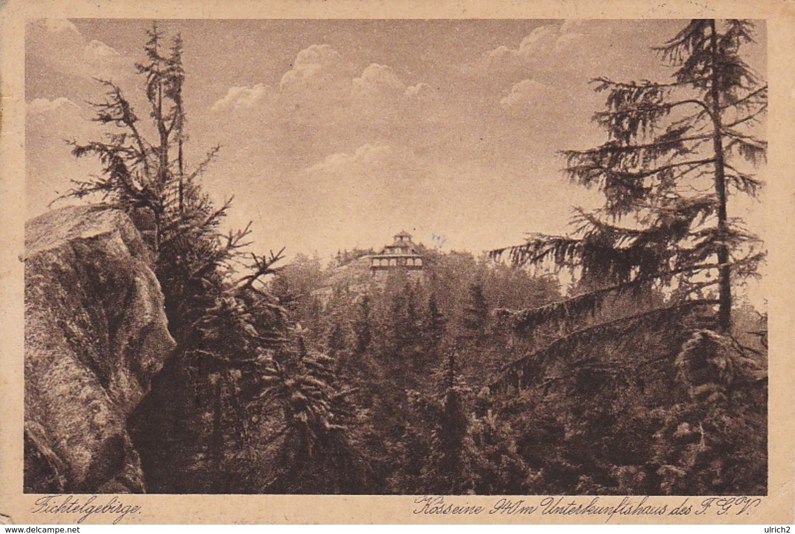 AK Fichtelgebirge - Kösseine - Unterkunftshaus Des FGV - 1926 (38614) - Wunsiedel