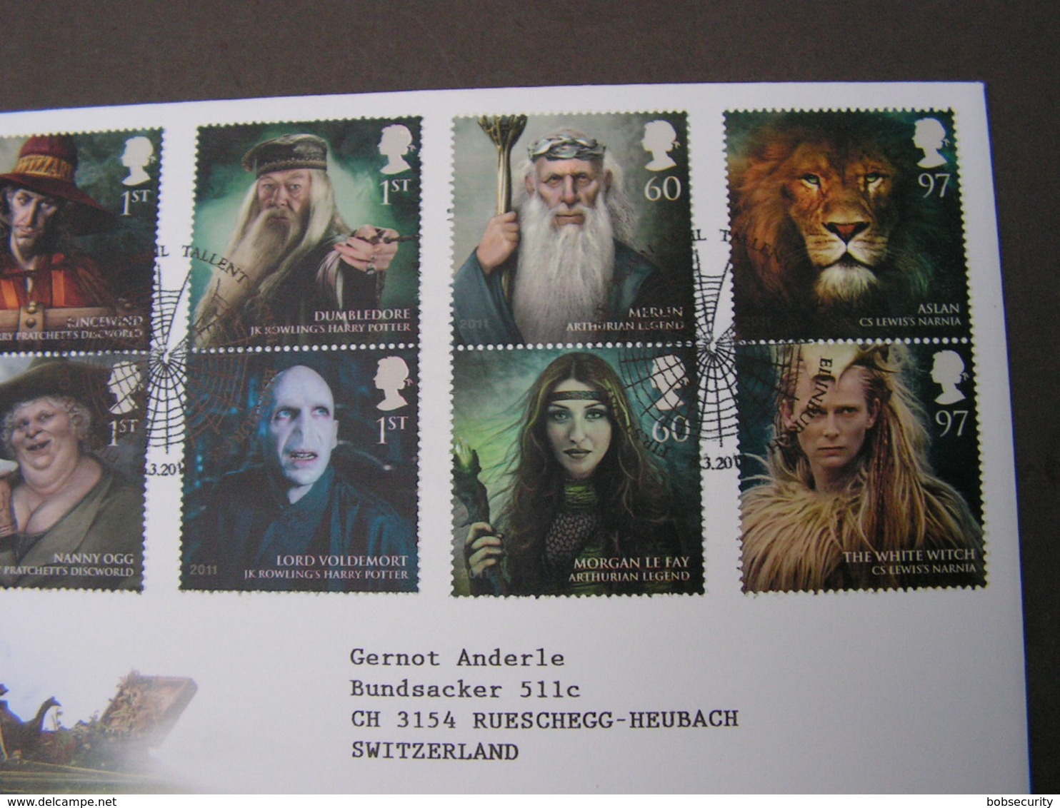 GB FDC 2011   Fantasy 3059-3066  € 12,00 - 2011-2020 Dezimalausgaben