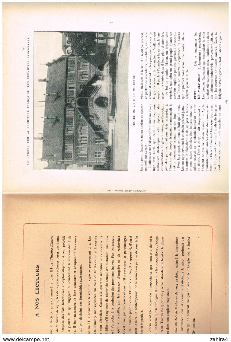 Gabriel Hanotauxrre 14 N°35 Mulhouse Attelage Haut Fourneaux Longwy Pont à Mousson Fuite Paysans Von Tirpitz Port D Bone - War 1914-18