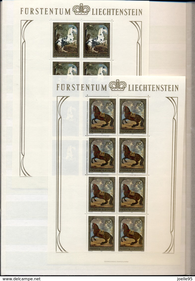 Liechtenstein 1912/1995 - Verzameling in blauw Davo album