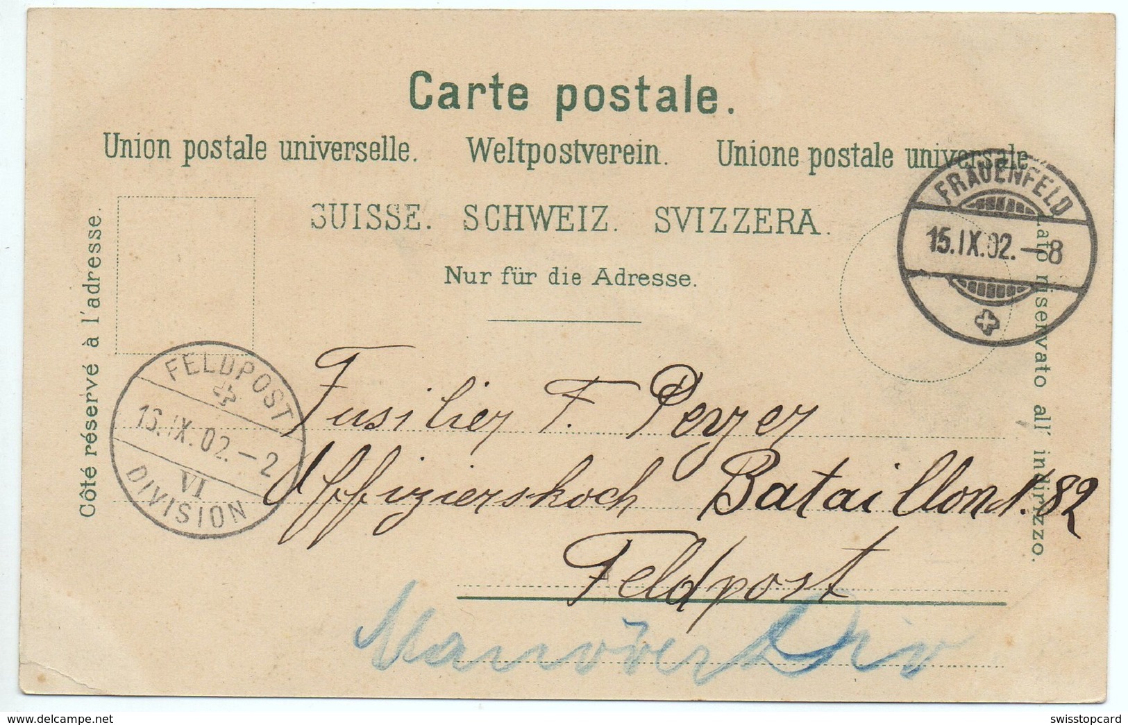 LITHO Mondschein Gruss Aus FRAUENFELD Bahnhof Bahn Gel. 1902 Feldpost - Frauenfeld