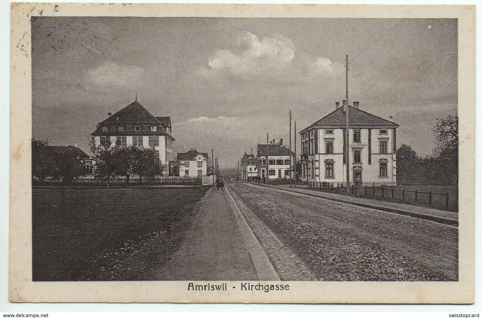 AMRISWIL Kirchgasse Bezirk Arbon Edition Guggenheim Gel. 1937 Bahnpost - Arbon