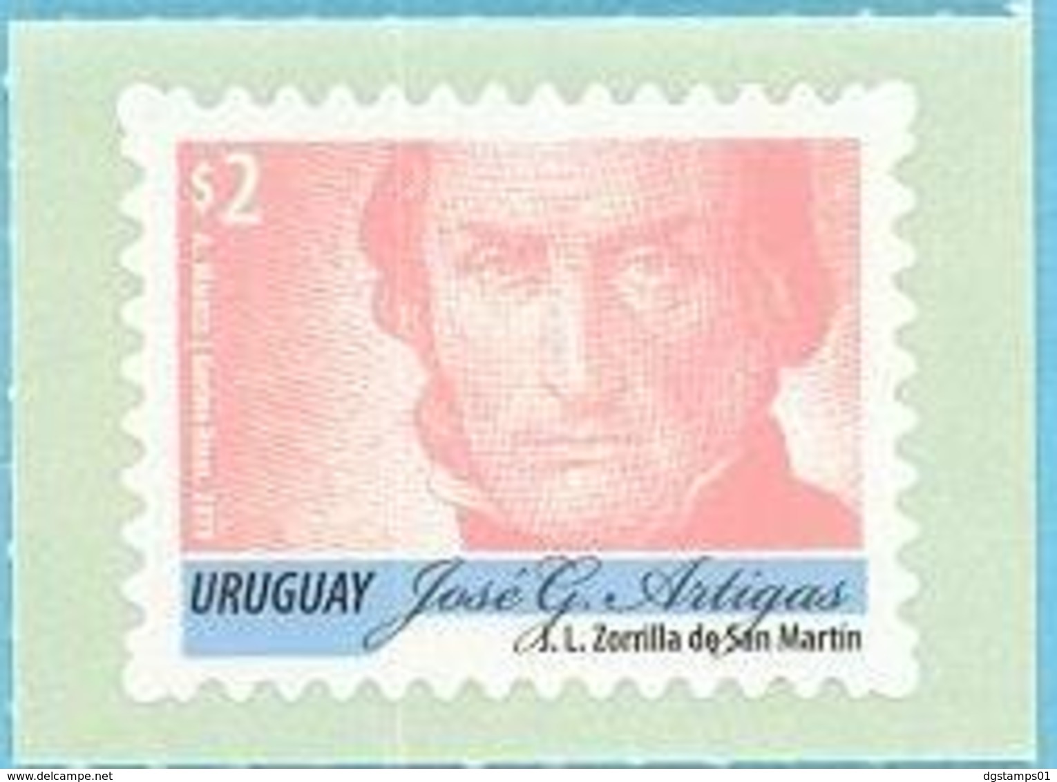 Uruguay 2019 ** Serie Permanente  Artigas 2p. ROSA VIEJO. - Otros & Sin Clasificación