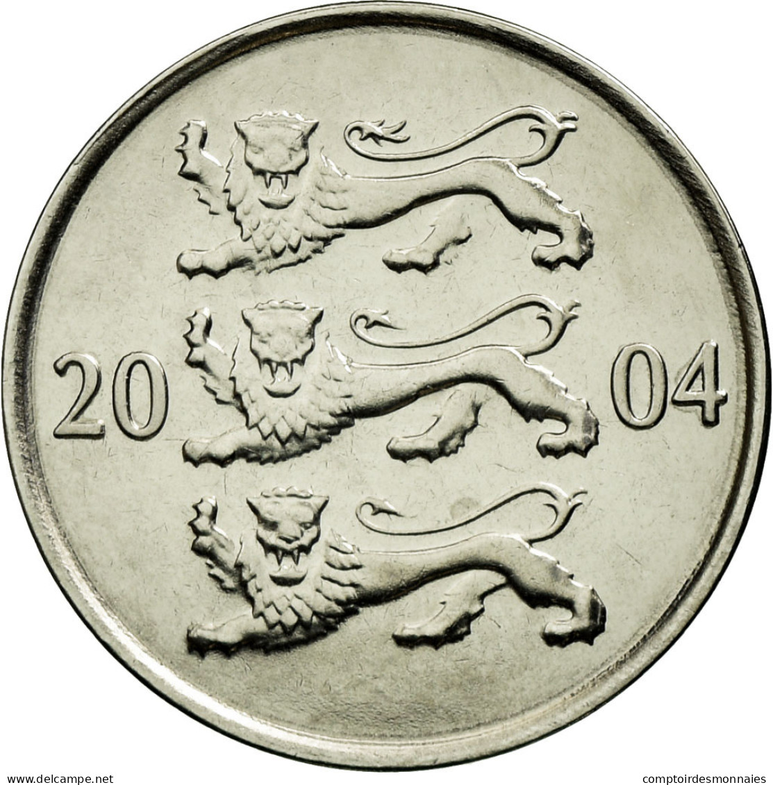 Monnaie, Estonia, 20 Senti, 2004, No Mint, SPL, Nickel Plated Steel, KM:23a - Estonia